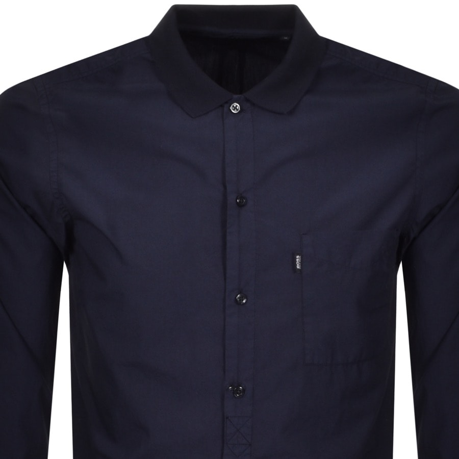 Alternative Image for ProductBOSS Casual Roald Shirt Navy2